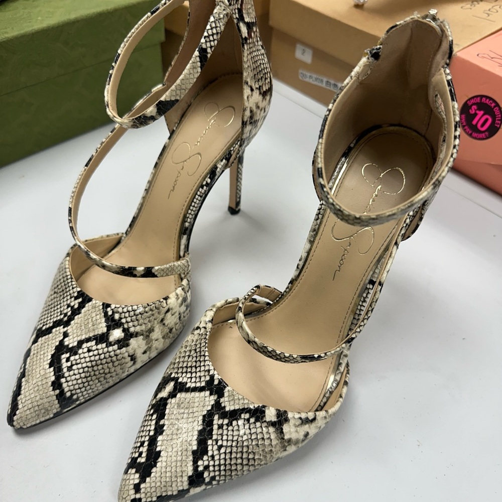 Snakeskin Heels